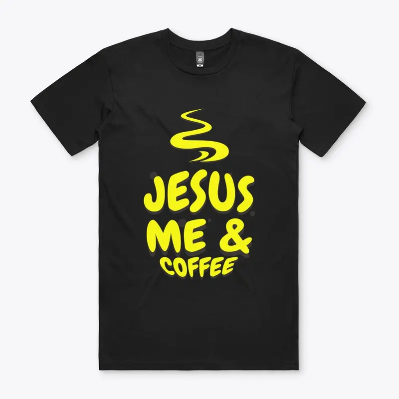 Jesus Me And Coffee Christian Tee 