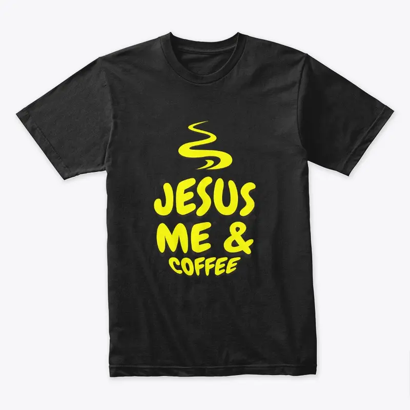 Jesus Me And Coffee Christian Tee 